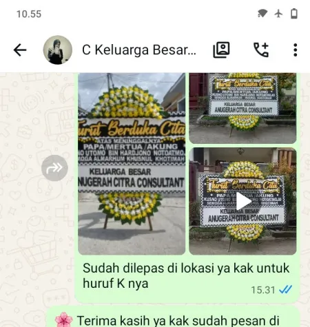 Pengiriman Papan Bunga Duka Kedaung Kali Angke